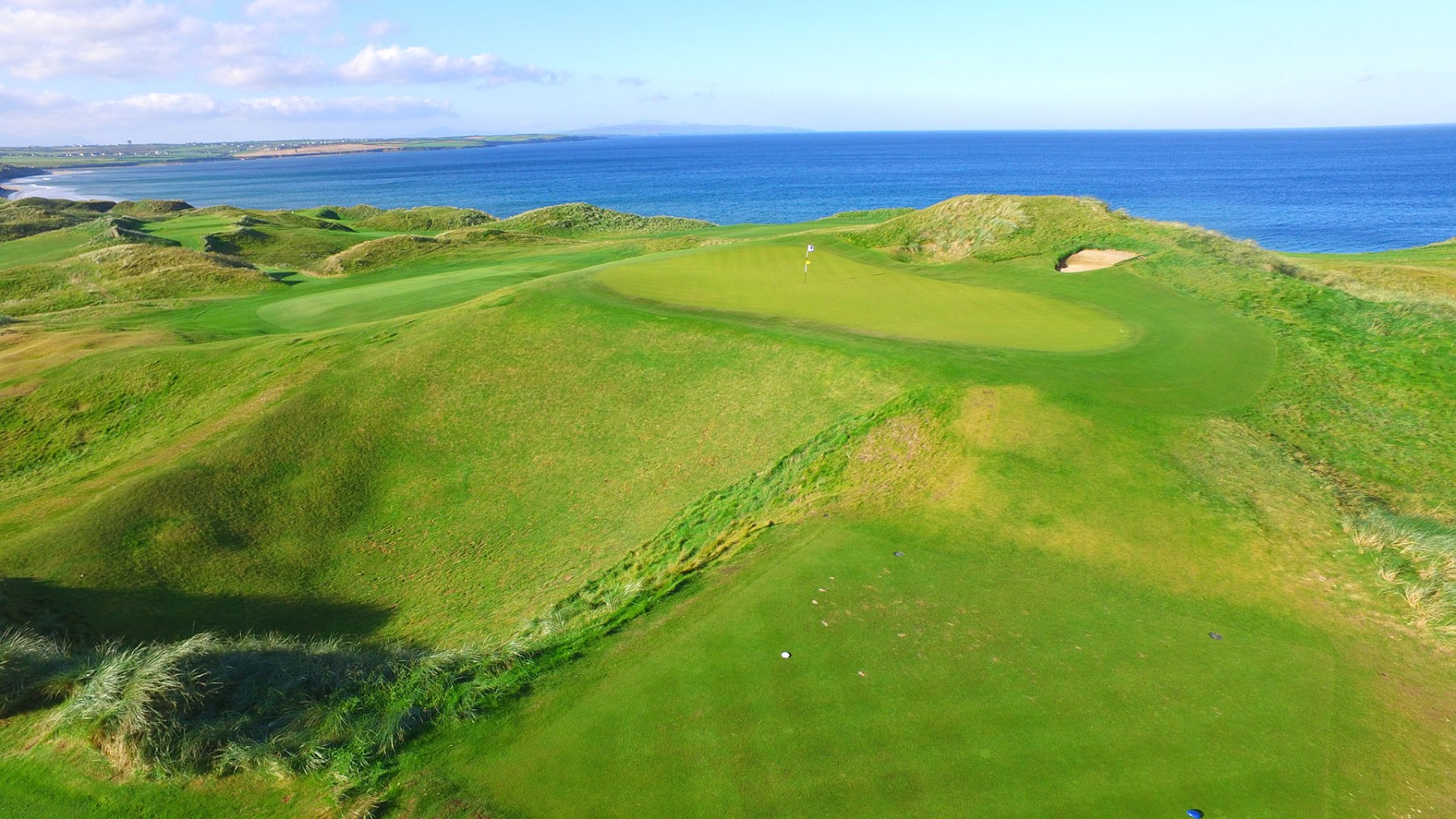 Golf course near a lake in southwest Ireland