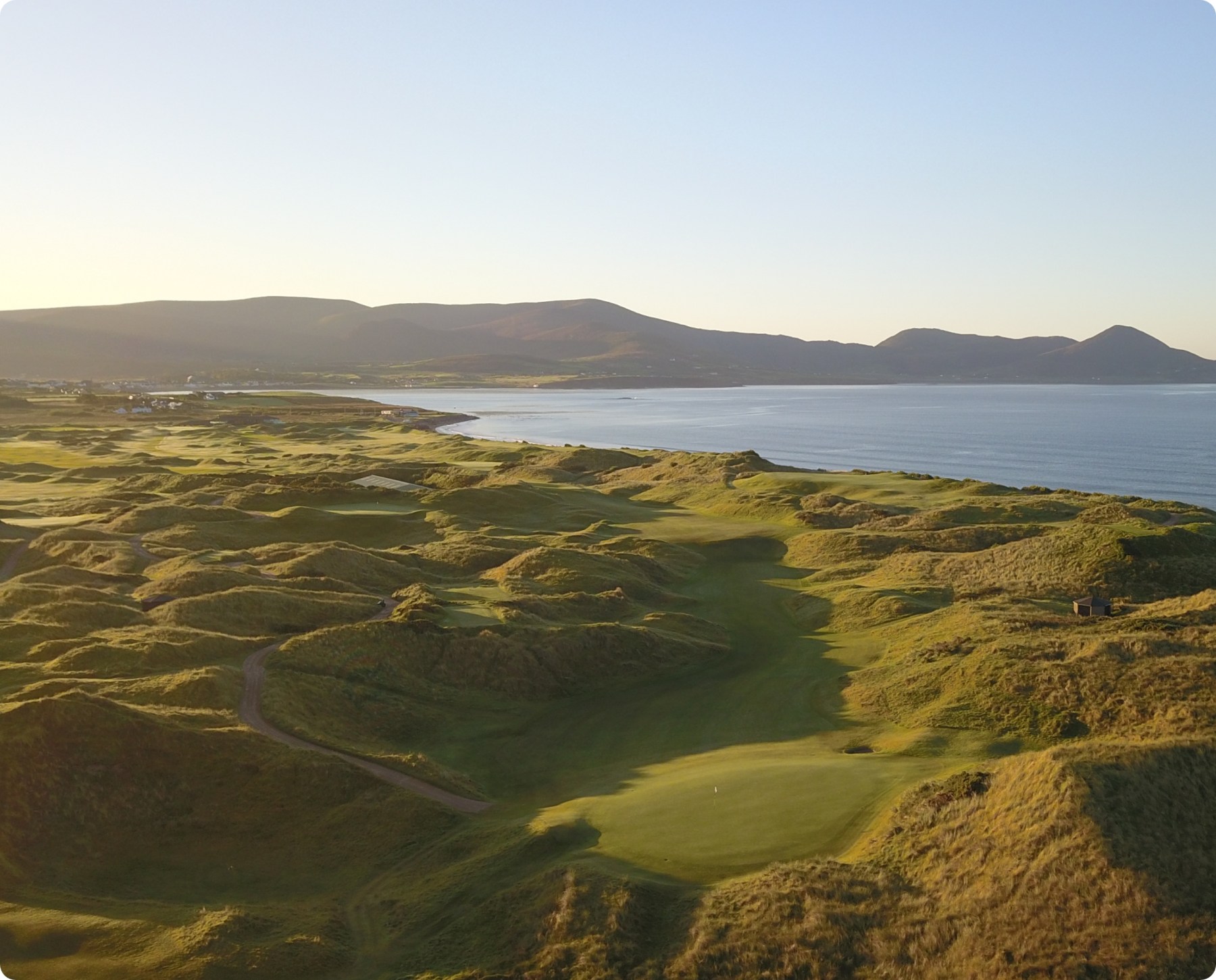 Seaside golf venue with coastal scenery