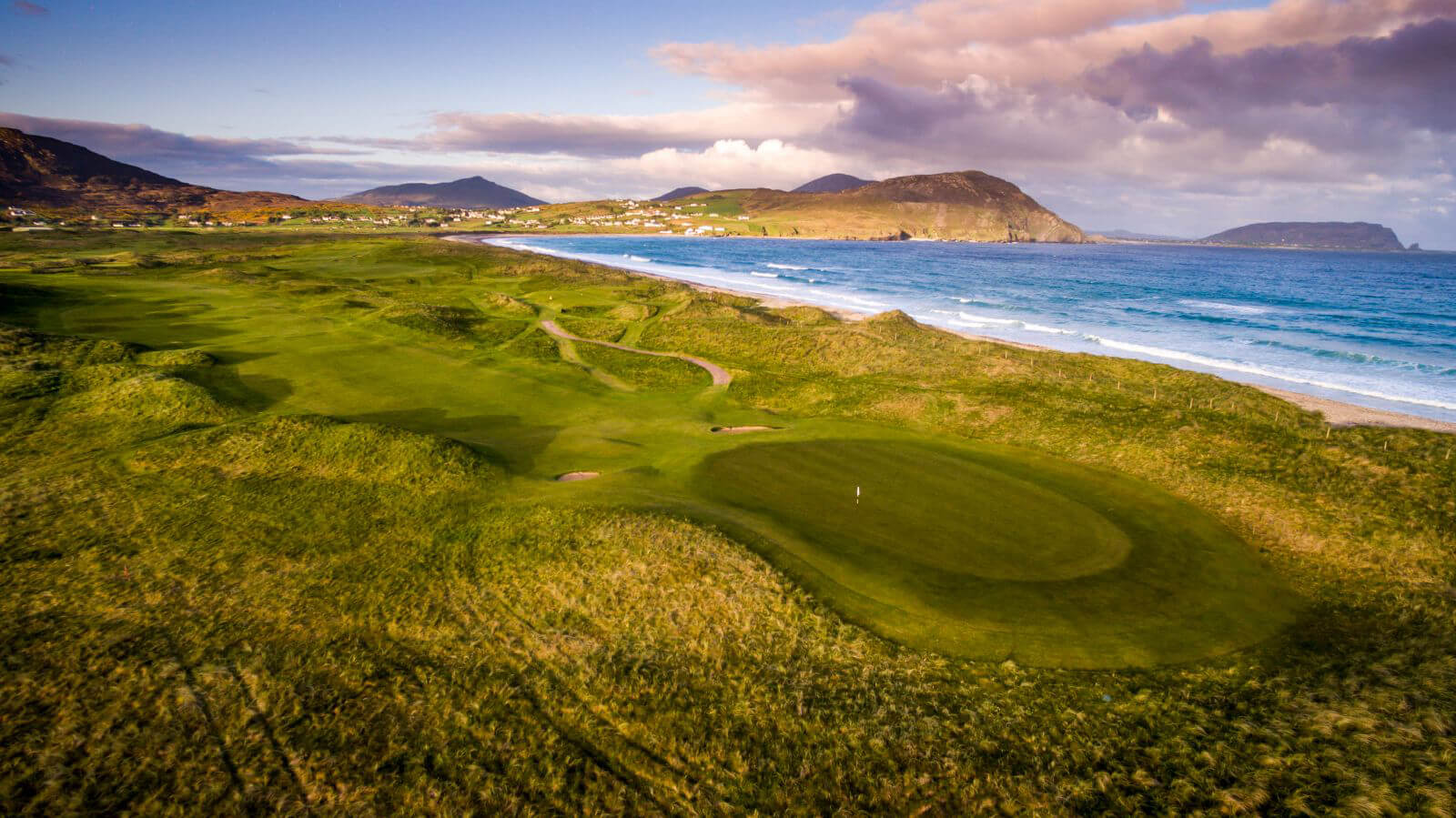 ballyliffin golf course on the sunny northwest coast