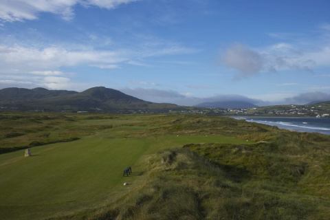 Northwest coast golfing under blue skies