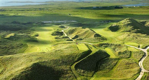 Golf course on Ireland's northwest coast