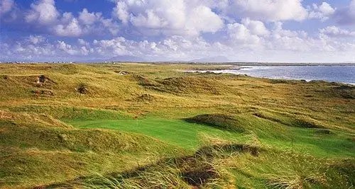 Coastal view golfing on a clear day