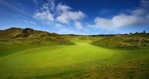 ninth green at bann course castlerock golf club