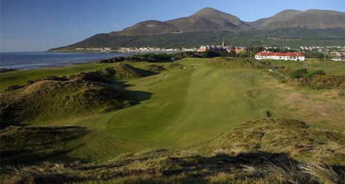 ninth hole at royal county down golf course