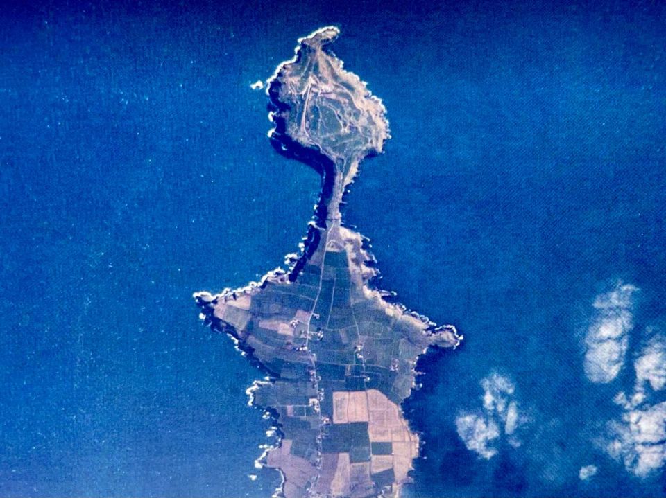old head of kinsale photo taken from space