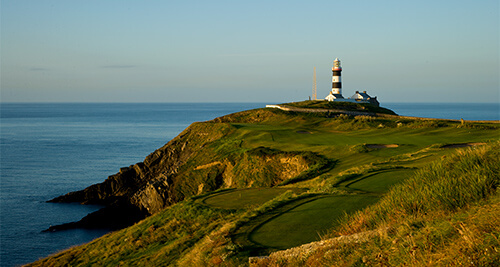 old head of kinsale lighthouse facing the sea