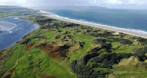 portstewart golf course along the coast