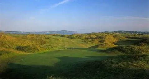 Bright sunshine over rosapenna golf course