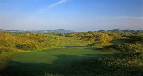 Bright sunshine over rosapenna golf course