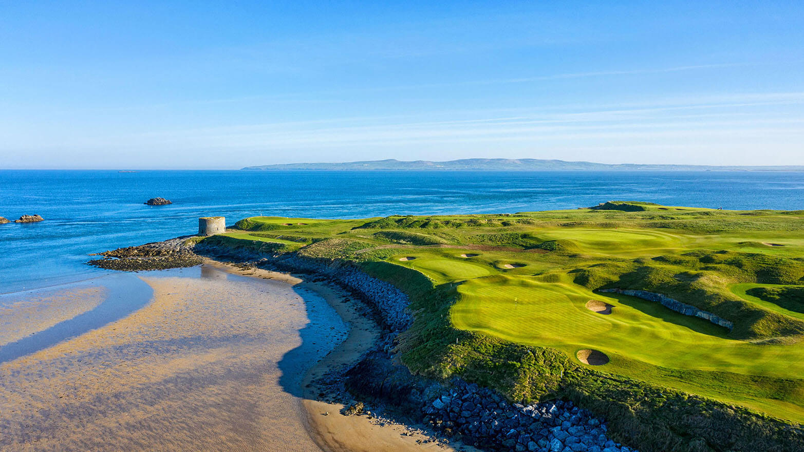 Links style golf course with sea views in Ireland
