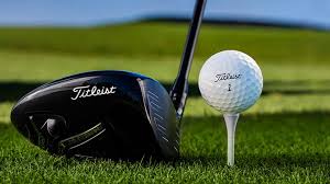 titleist club and golf ball