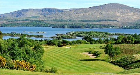 Golf course along the Irish coast