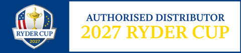 2027 Ryder Cup logo with text 'Authorised Distributor'