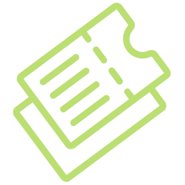 Icon of two tickets stacked on top of each other